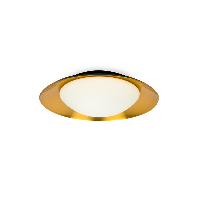 Lámpara de pared aplique Faro Side LED negro mate 3000K Ø39cm 62143