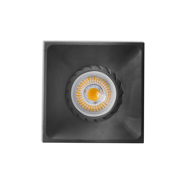 Downlight empotrable de techo Faro Neón GU10 LED negro mate IP20 43410