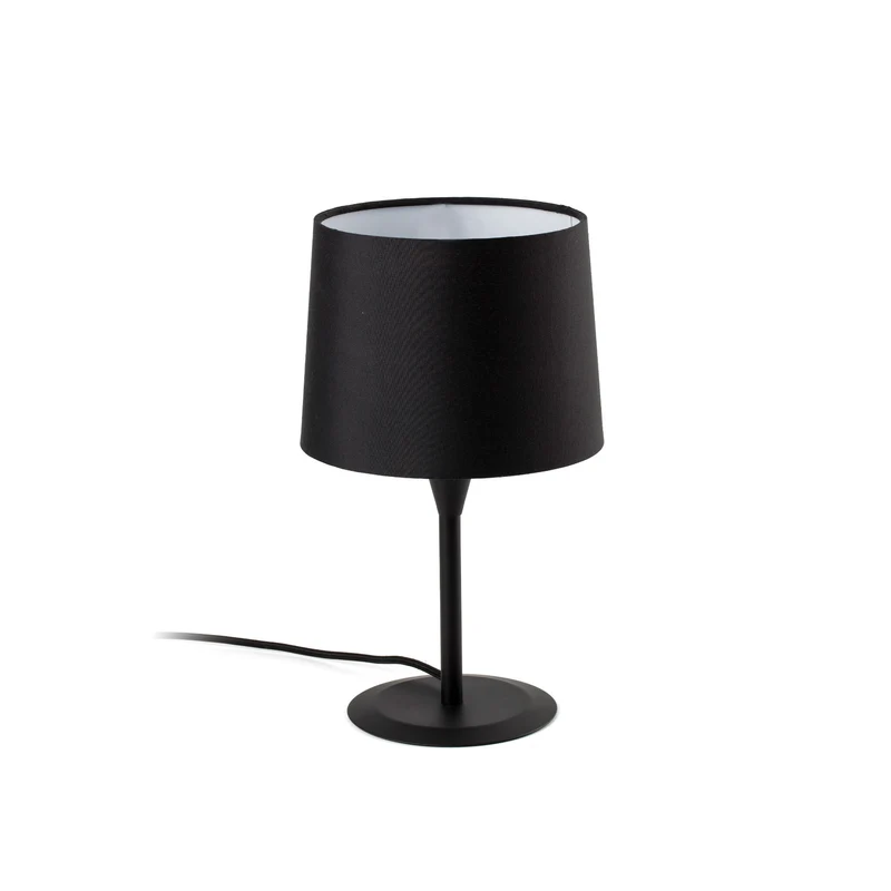 Lámpara de mesa Faro Conga E27 LED negro y negro 64317-03