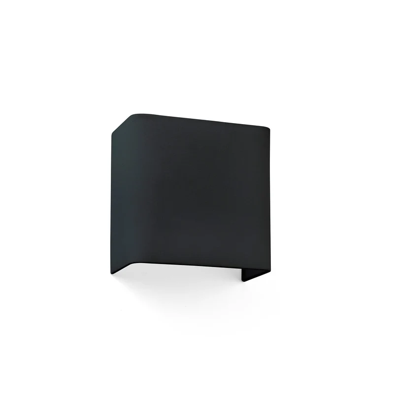 Lámpara de pared aplique Faro Cotton 1 luz E27 LED negro 66412