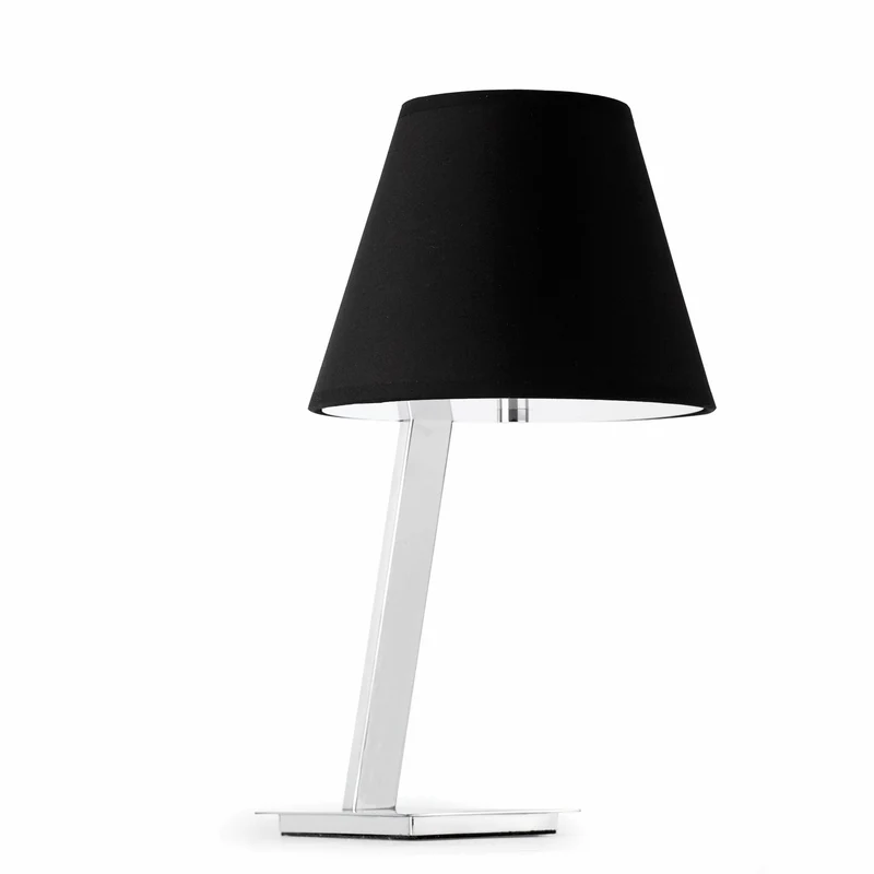 Lámpara de mesa Faro Moma E27 LED negro 68501