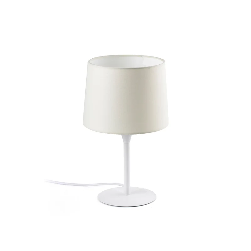 Lámpara de mesa Faro Conga E27 LED blanco y blanco 64316-01