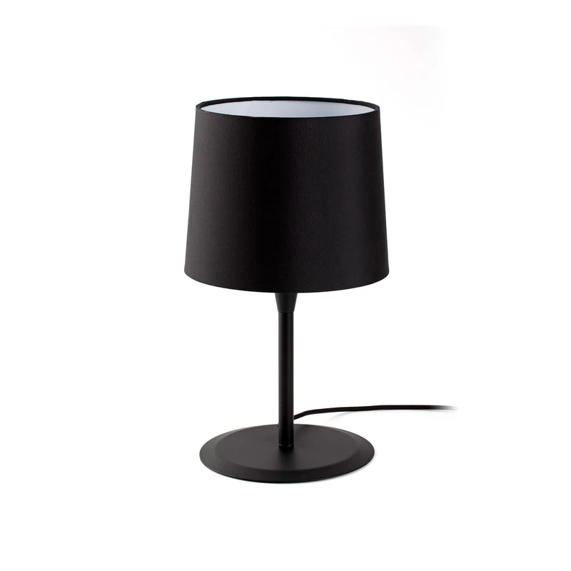 Lámpara de mesa Faro Conga E27 LED negro y negro 64311-06