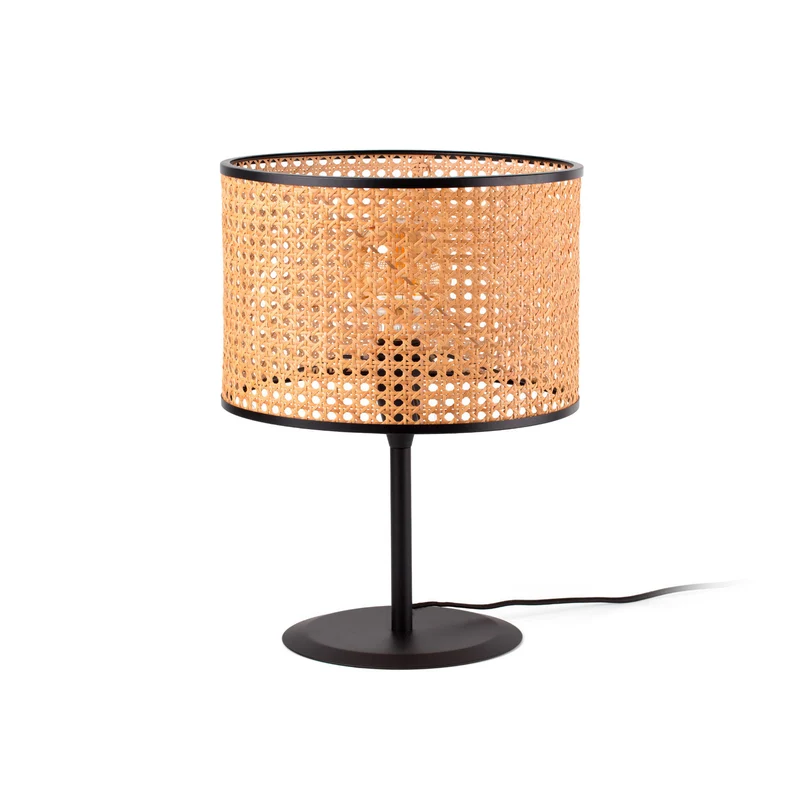 Lámpara de mesa Faro Mambo E27 LED ratán 64311-48