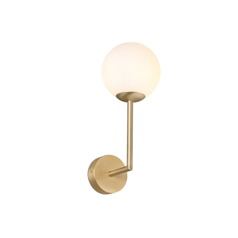 Lámpara de pared aplique Faro Gala G9 LED oro satinado IP44 63505