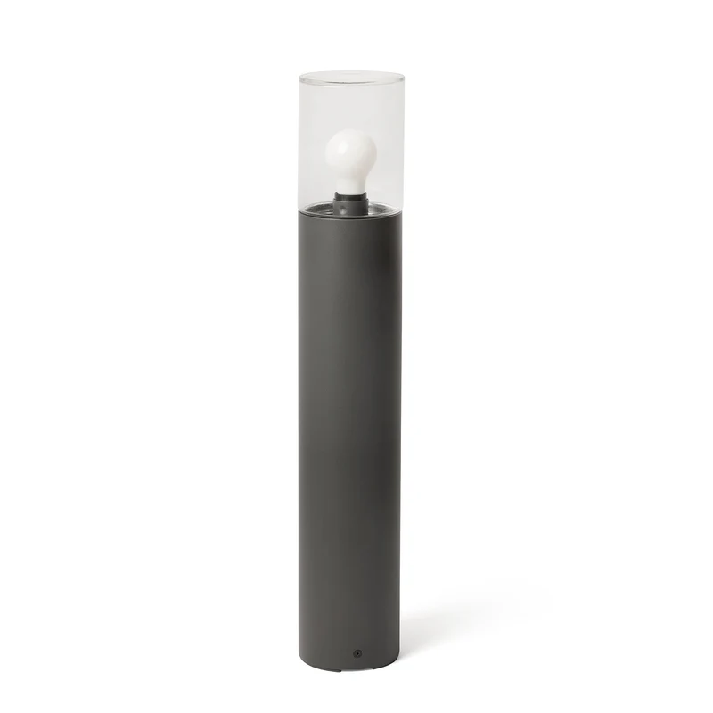 Baliza de exterior Faro Kila 70cm E27 LED gris oscuro IP65 71749