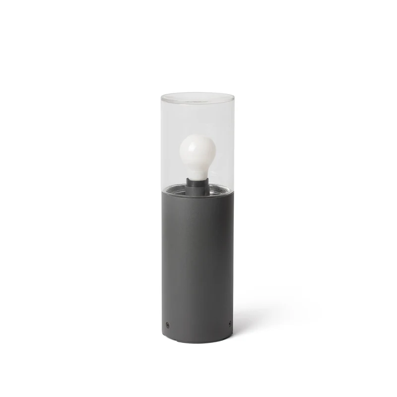 Baliza de exterior Faro Kila 40cm E27 LED gris oscuro IP65 71746