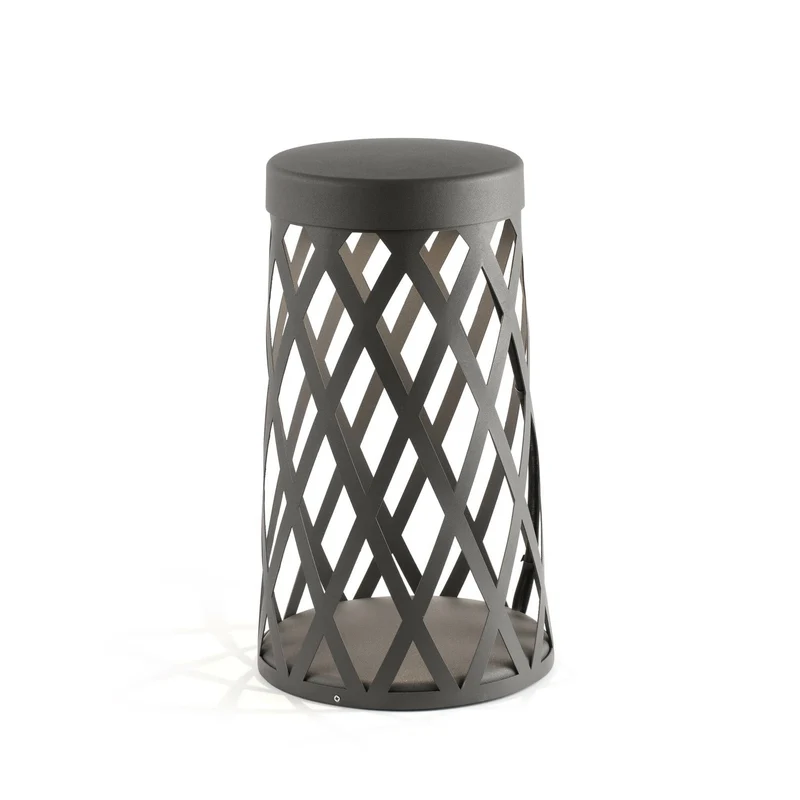 Baliza de exterior Faro Shadow 45cm LED gris oscuro 3000K IP65 opal 72312