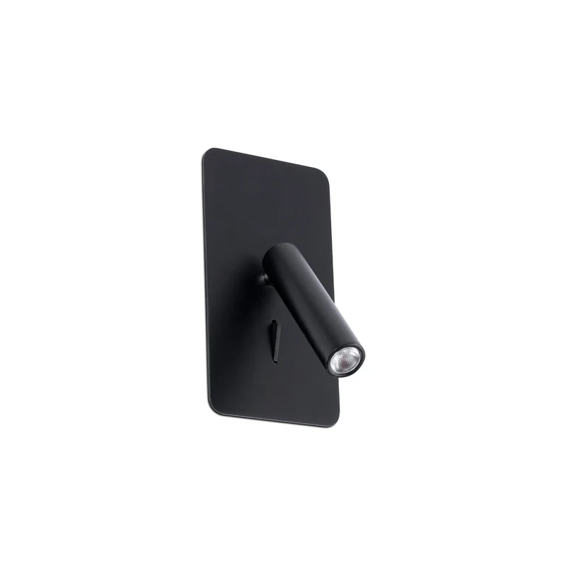 Empotrable de pared Faro Suau LED negro mate 3000K IP20 30° 62128