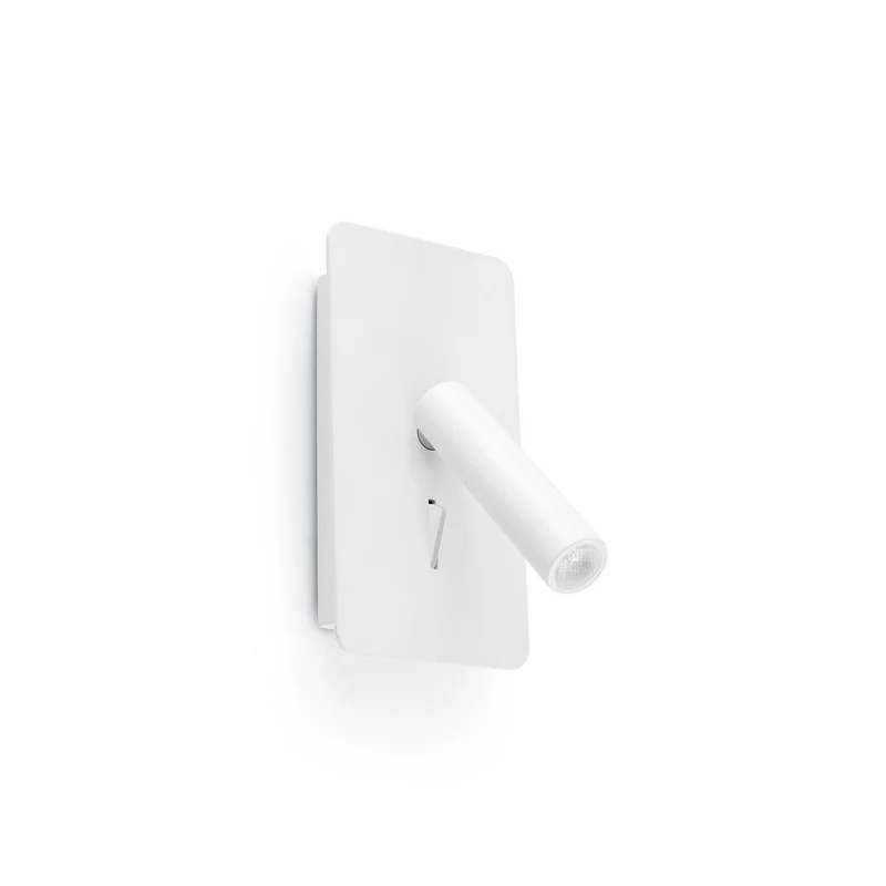 Lámpara de pared aplique Faro Suau con lector LED blanco mate 3000K 62117