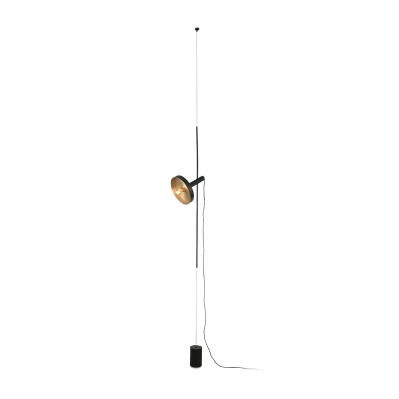 Lámpara de techo colgante Faro Whizz grande E27 LED negro y oro 20166-95