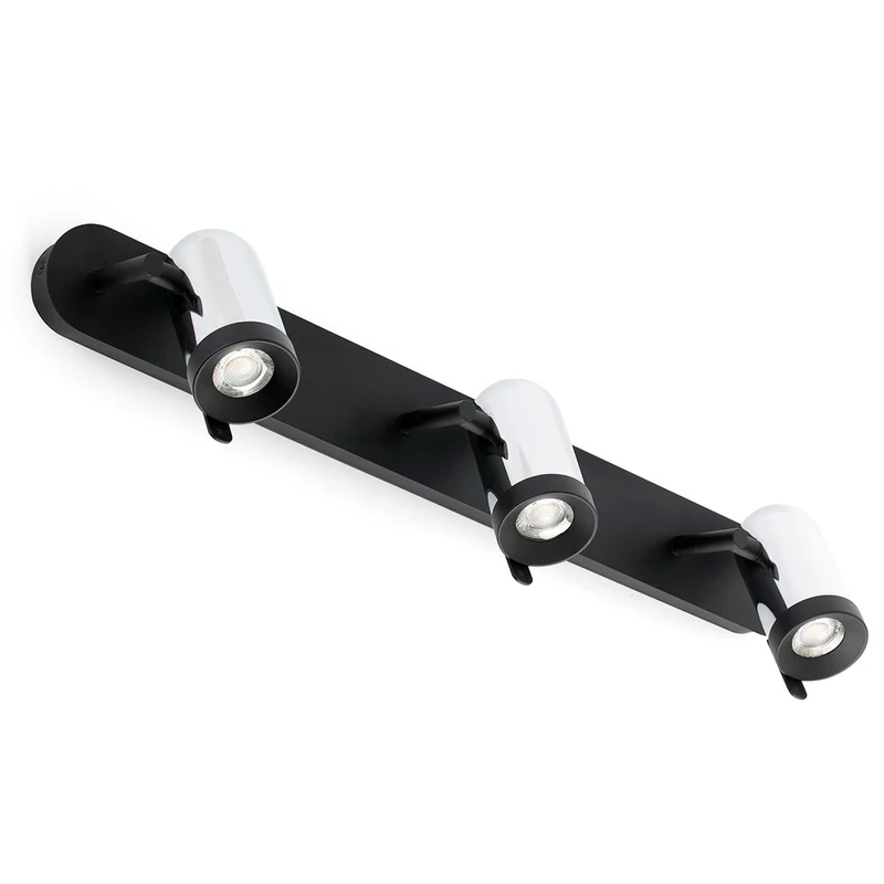 Lámpara de pared aplique Faro Orleans 3 luces GU10 LED cromo 43528
