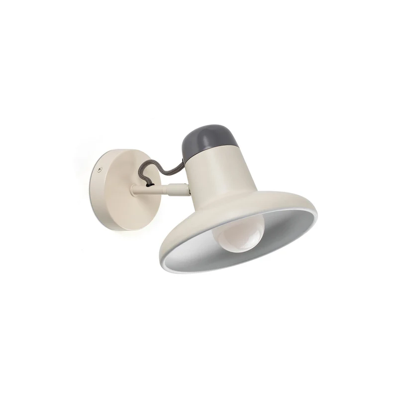 Lámpara de pared aplique Faro Snap E27 LED blanco crema 57402