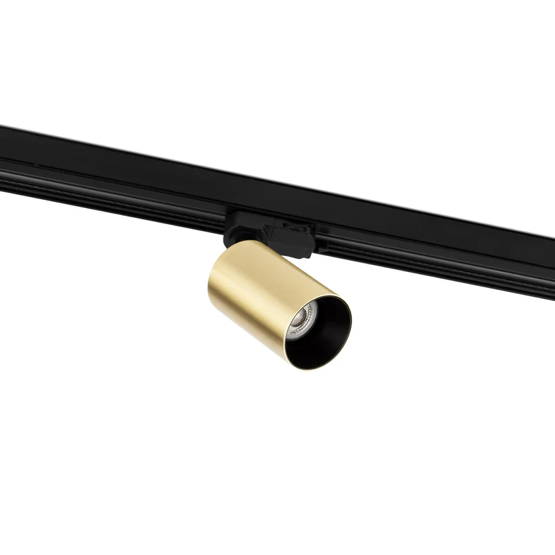 Foco de carril Faro Stan GU10 LED oro satinado 43757