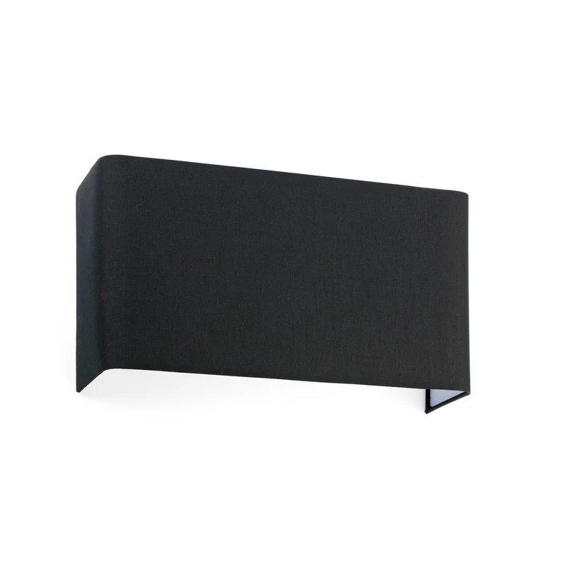 Lámpara de pared aplique Faro Cotton 2 luces E27 LED negro 66414