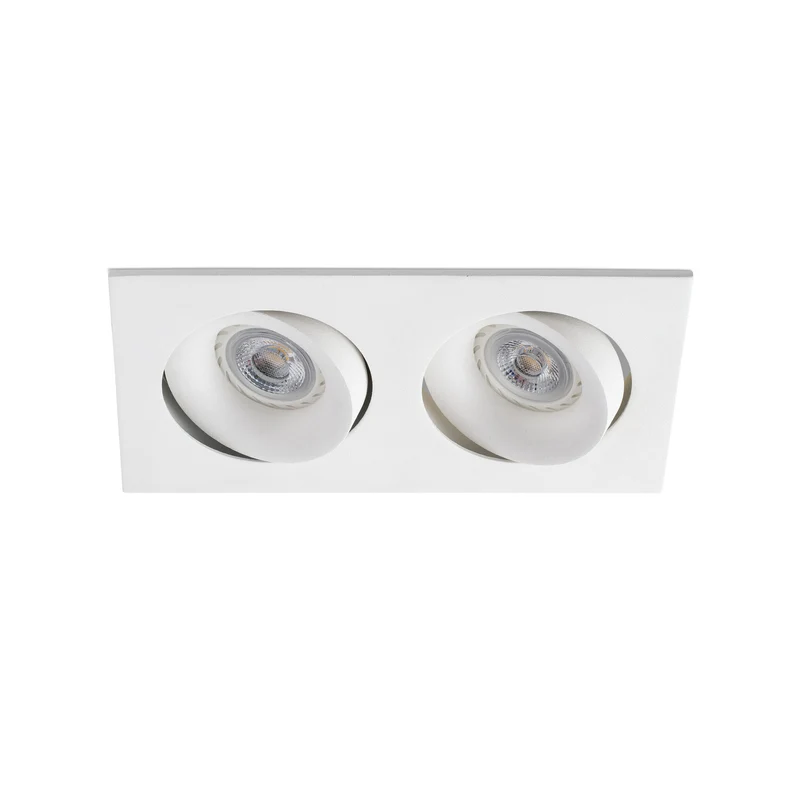 Downlight empotrable de techo Faro Argon GU10 LED blanco mate IP20 43403