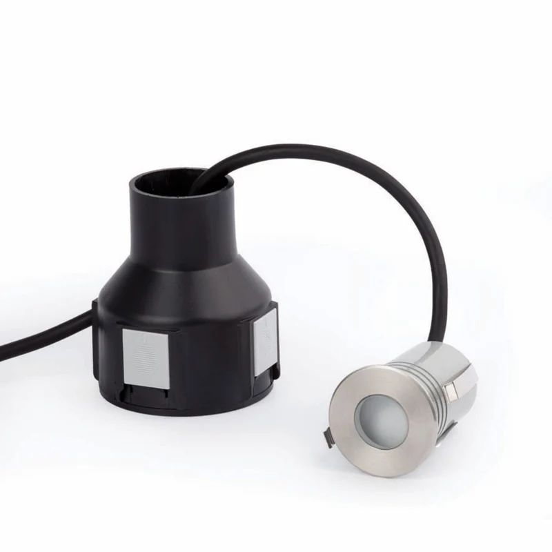 Empotrable de pared exterior Faro Crosby LED gris 3000K IP67 120° opal 70459N