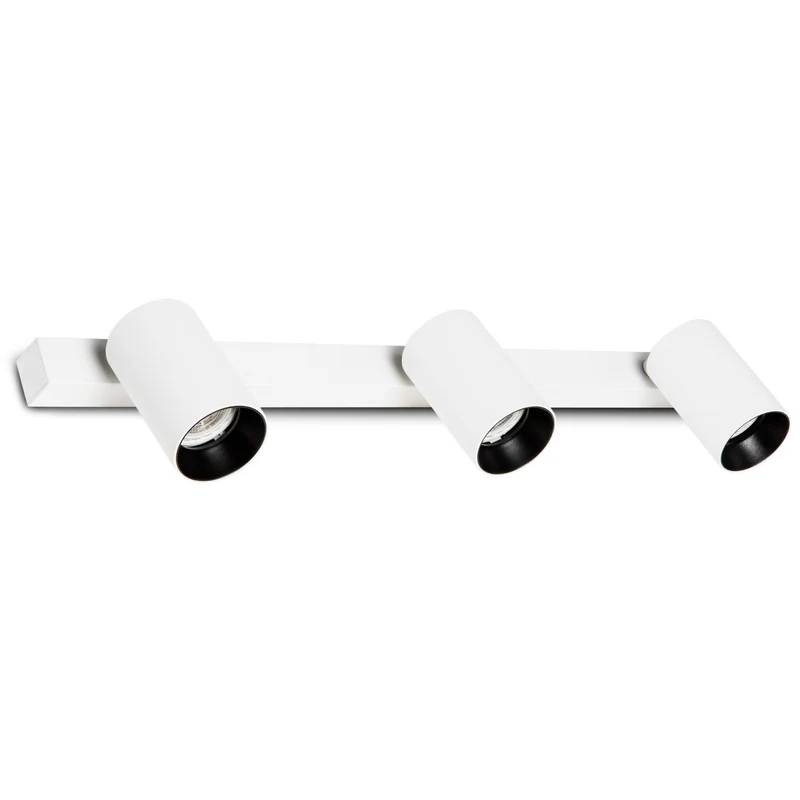 Lámpara de pared aplique Faro Stan 3 luces GU10 LED blanco mate 43744