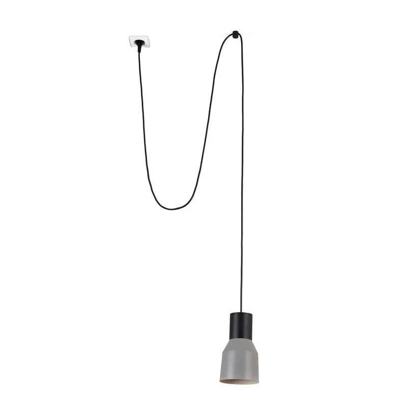 Lámpara de techo colgante Faro Kombo grande E27 LED gris 68604-62