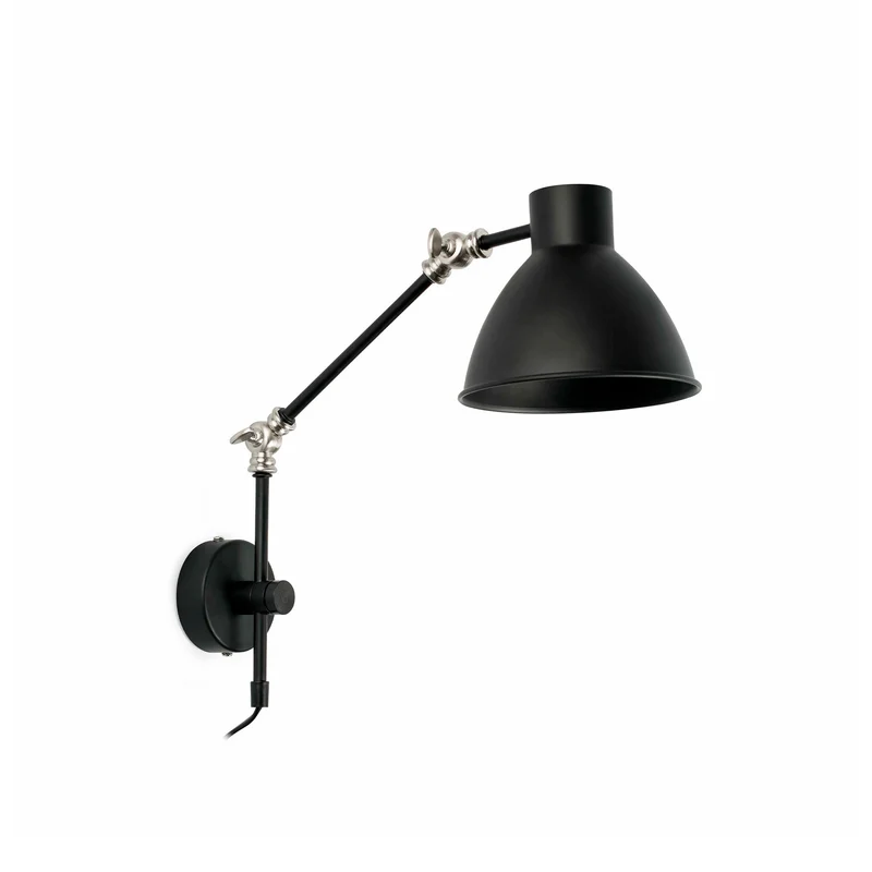 Lámpara de pared aplique Faro Celia E14 LED negro mate 40070