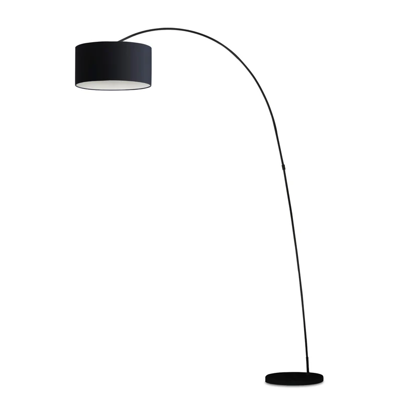 Lámpara de pie salón Faro Papua E27 LED negro 68463
