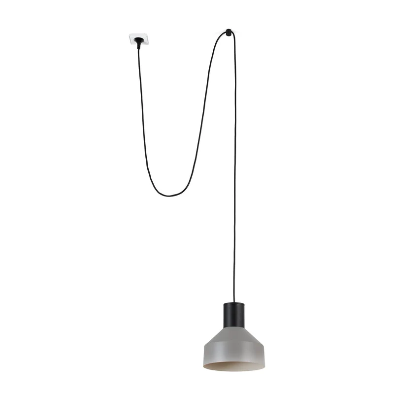 Lámpara de techo colgante Faro Kombo grande E27 LED gris 68604-64