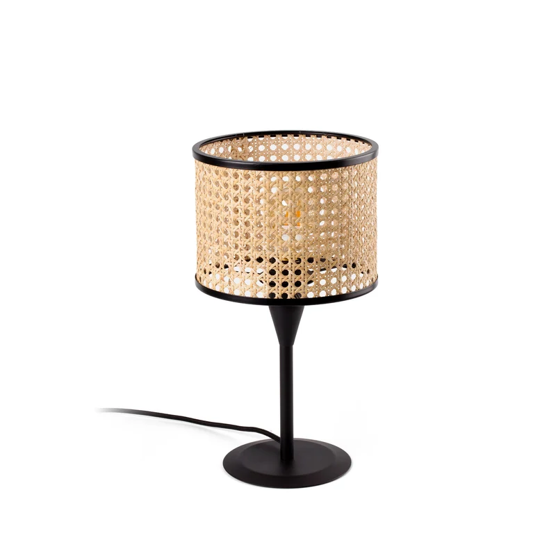 Lámpara de mesa Faro Mambo E27 LED ratán 64317-47