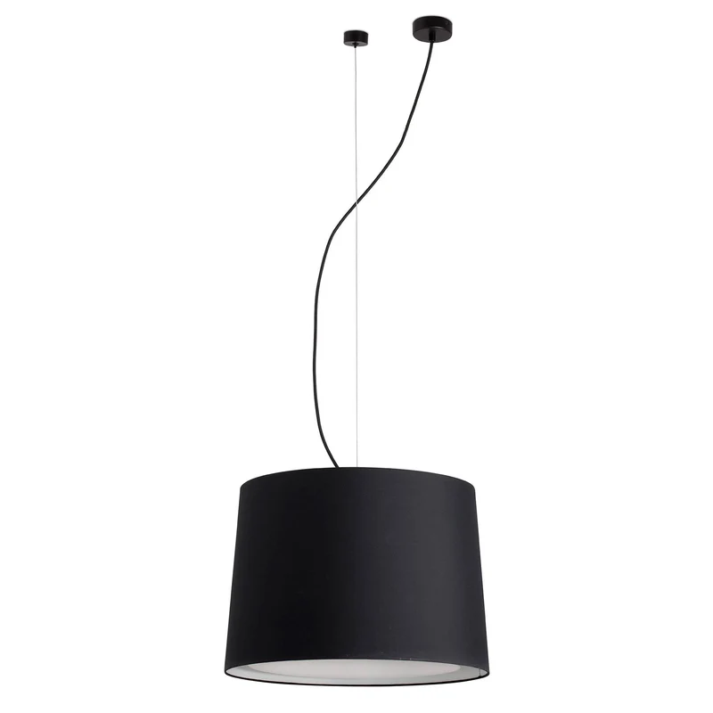 Lámpara de techo colgante Faro Conga E27 LED negro y negro 64314-56