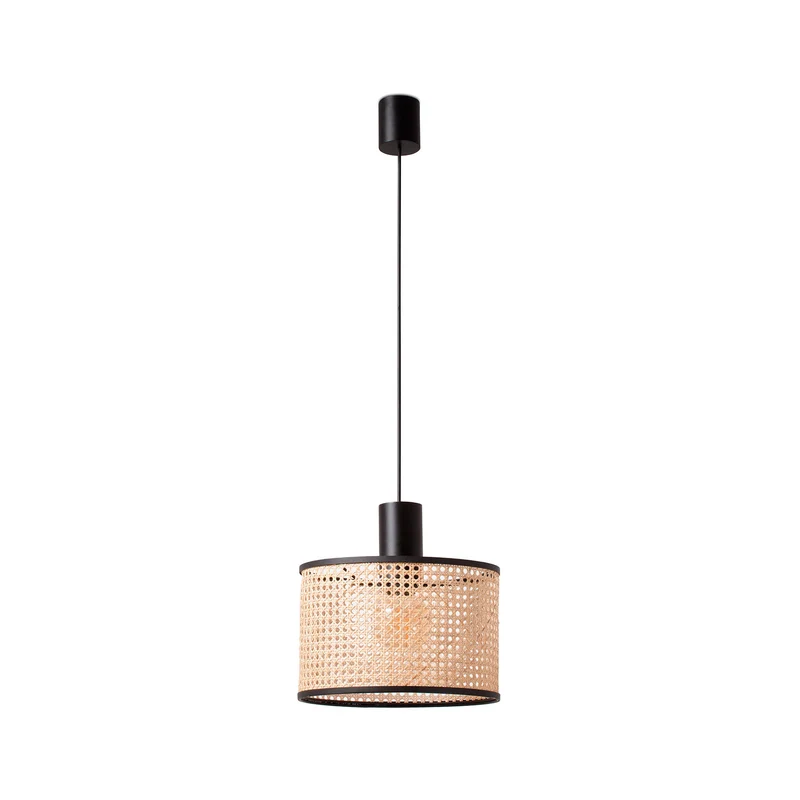 Lámpara de techo colgante Faro Mambo E27 LED ratán 64315-48