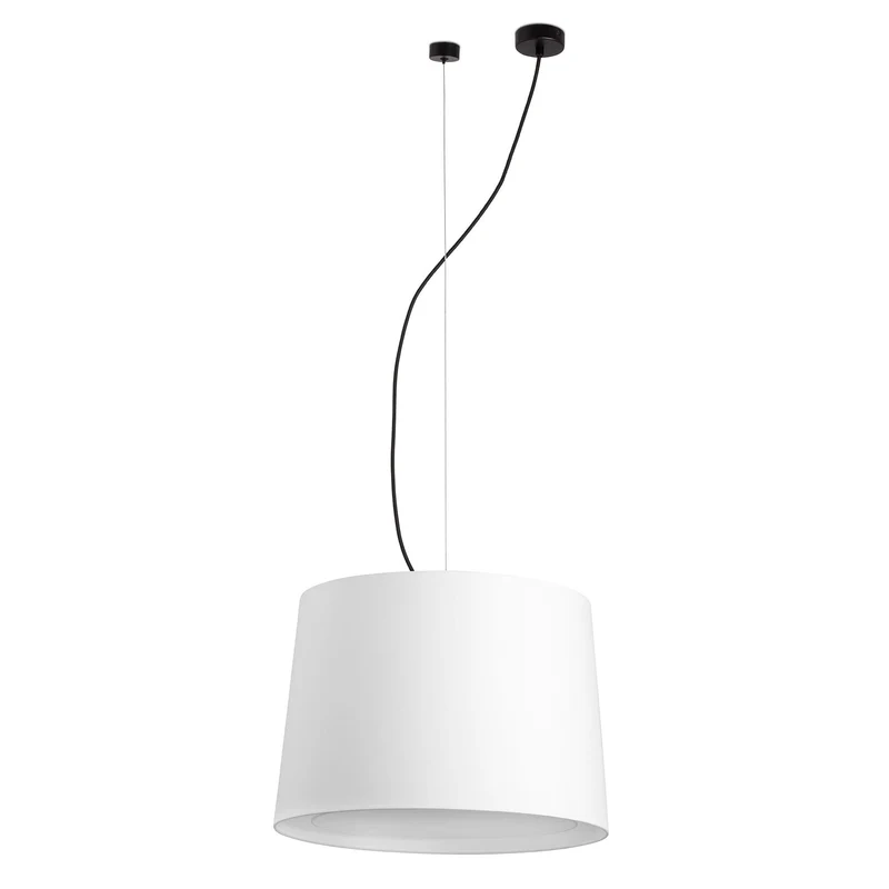 Lámpara de techo colgante Faro Conga E27 LED negro y blanco 64314-54