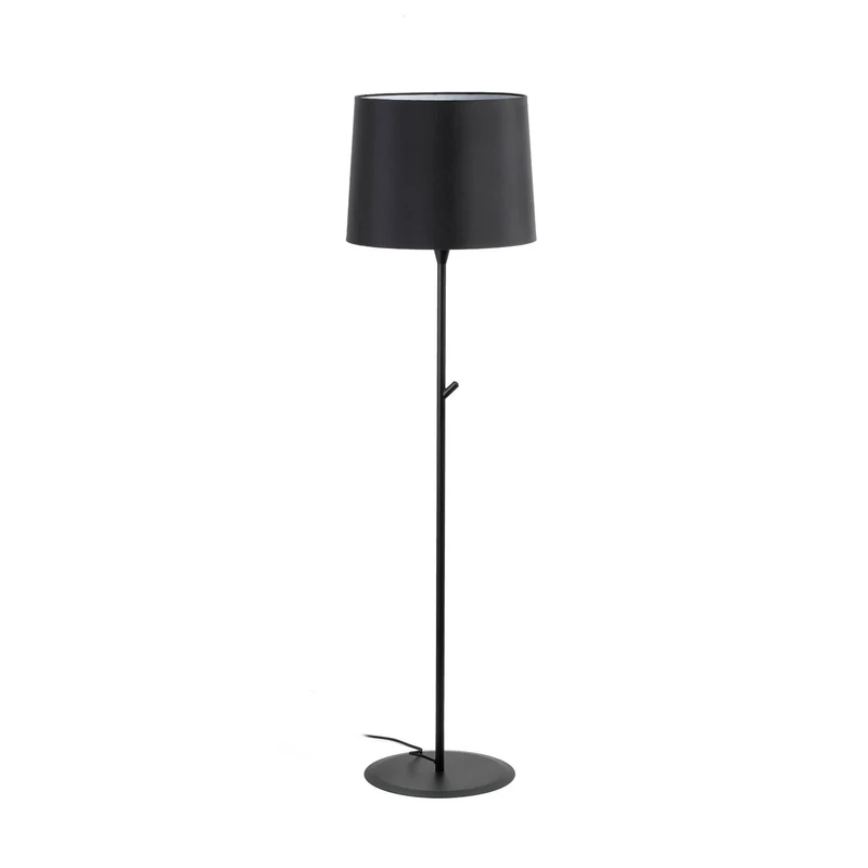 Lámpara de pie salón Faro Conga E27 LED negro y negro 64313-09