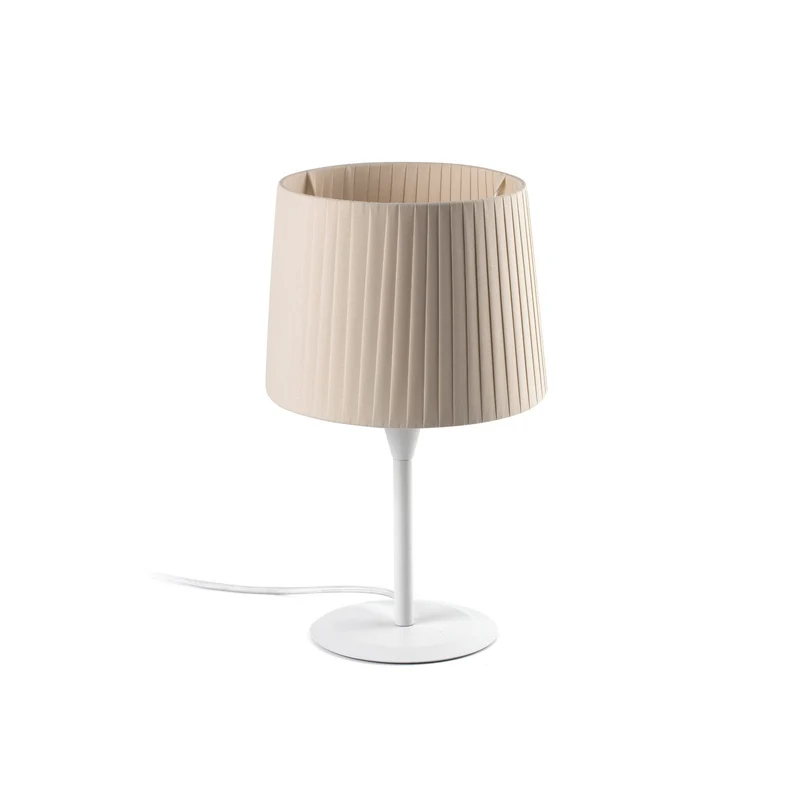 Lámpara de mesa Faro Samba E27 LED beige 64316-35