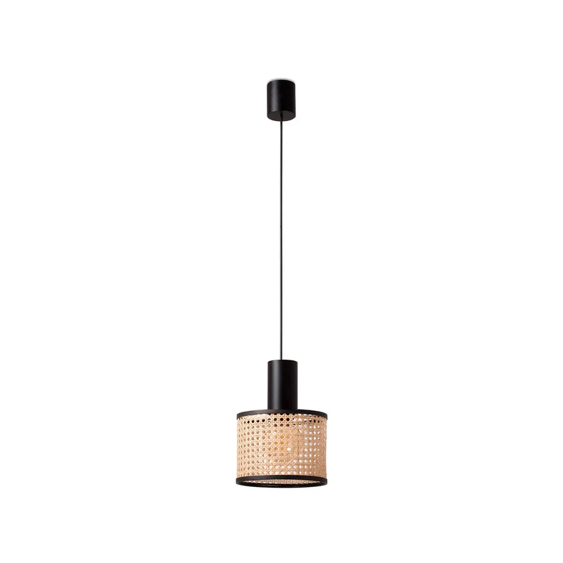 Lámpara de techo colgante Faro Mambo E27 LED ratán 64315-47