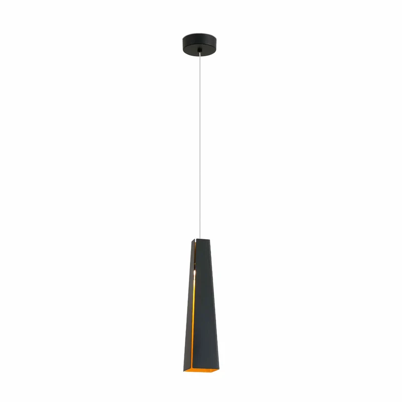 Lámpara de techo colgante Faro Pluma LED oro 3000K 64172
