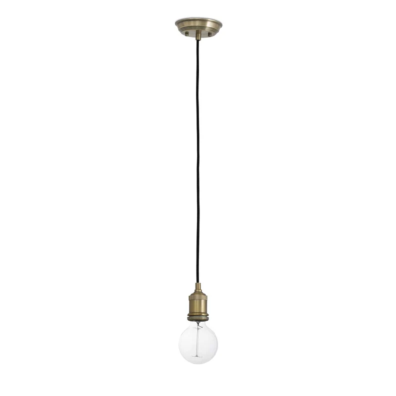 Lámpara de techo colgante Faro Art E27 LED oro viejo 64137