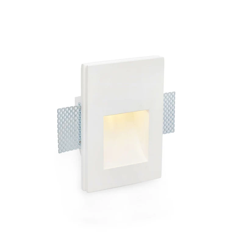 Empotrable de pared Faro Plas LED blanco mate 3000K IP20 63283