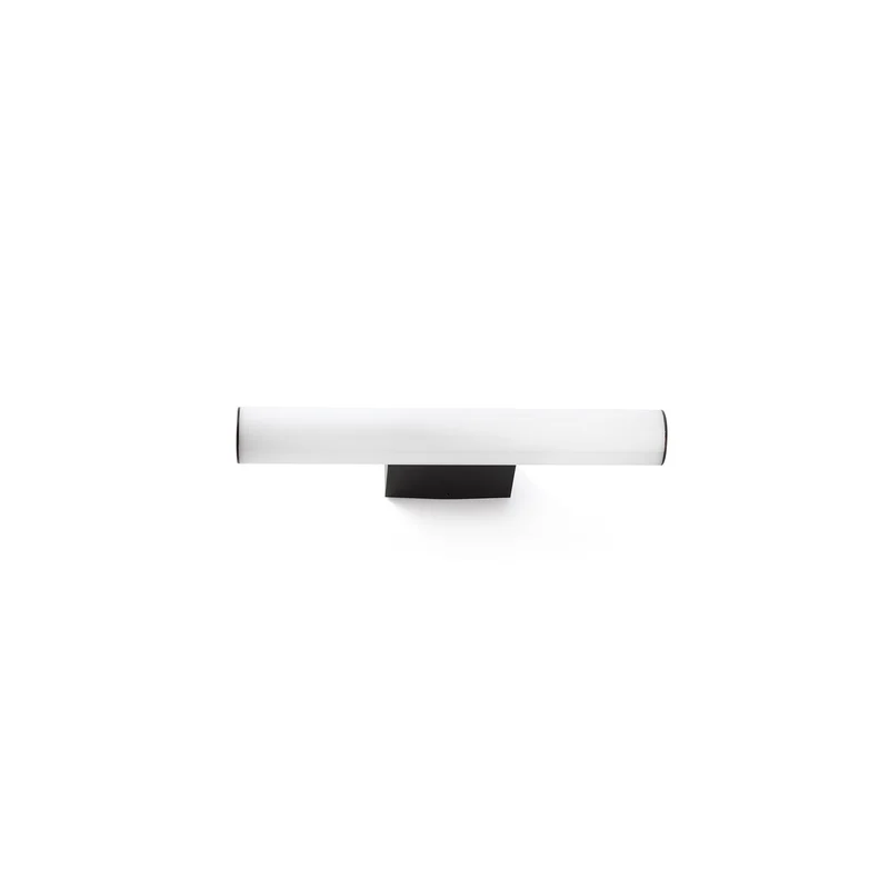 Lámpara de pared aplique Faro Volga LED negro mate 3000K IP44 63512