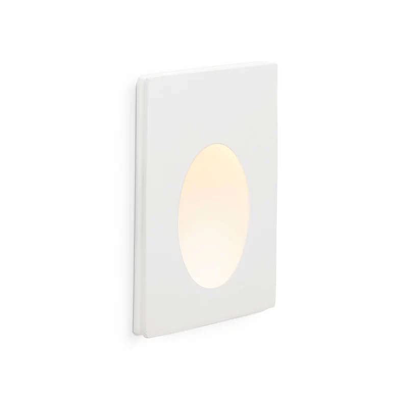 Empotrable de pared Faro Plas LED blanco mate 3000K IP20 63281