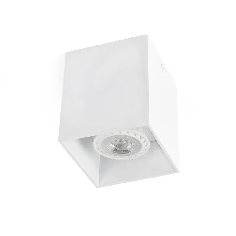 Plafón de techo Faro Tecto 1 luz GU10 LED blanco mate 63270