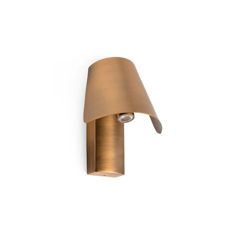 Lámpara de pared aplique Faro Le LED bronce 3000K 62164