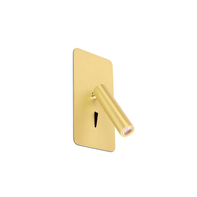 Empotrable de pared Faro Suau LED oro satinado 3000K IP20 30° 62114