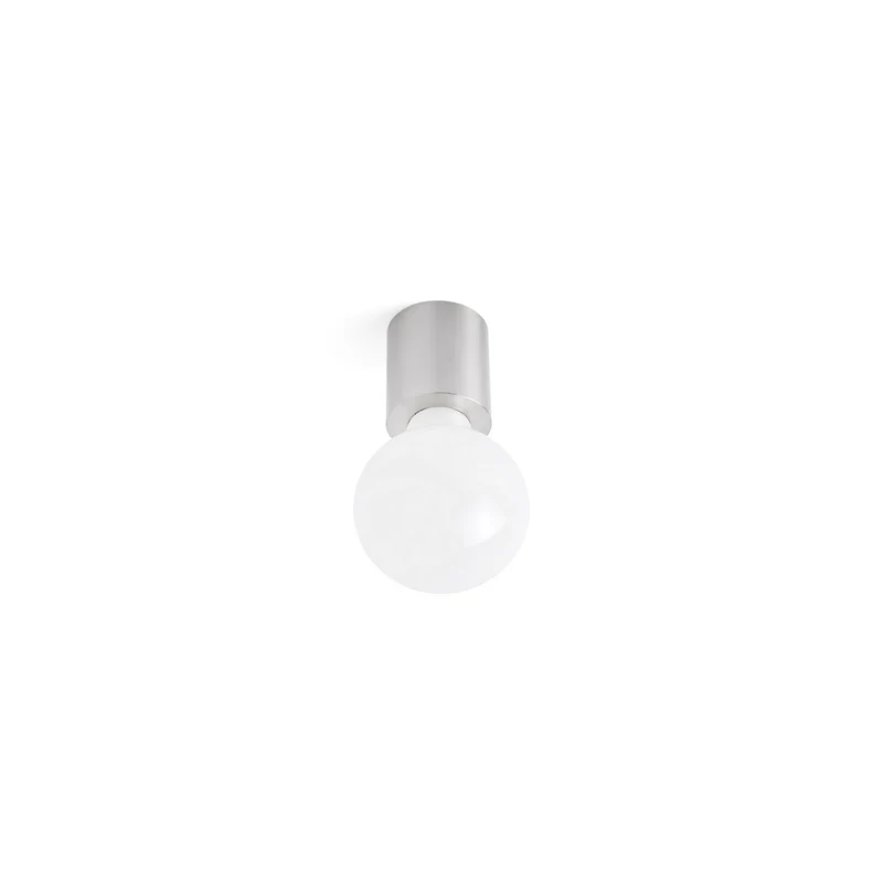 Lámpara de pared aplique Faro Ten E27 LED níquel satinado 62155