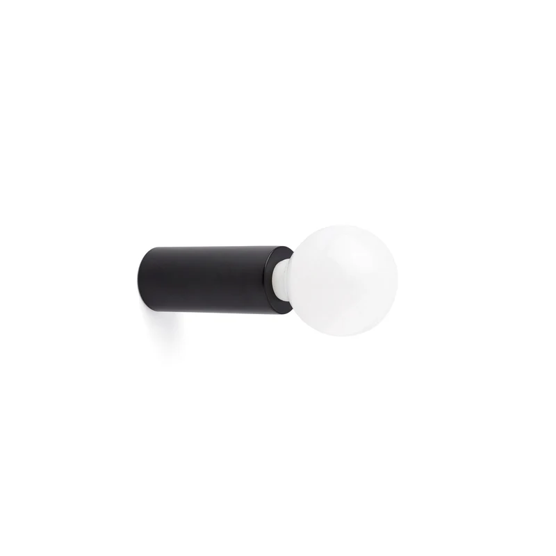 Lámpara de pared aplique Faro Ten E27 LED negro mate 62171