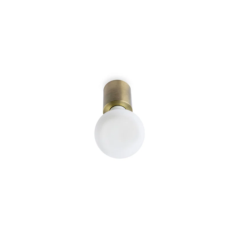 Lámpara de pared aplique Faro Ten E27 LED oro viejo 62152