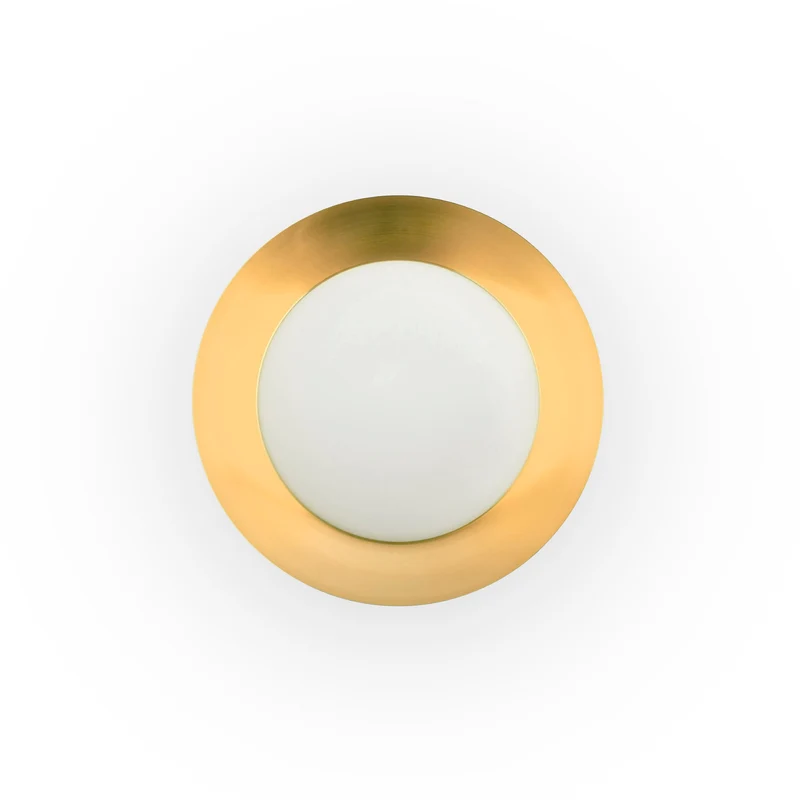 Lámpara de pared aplique Faro Side LED oro 3000K Ø45cm 62146