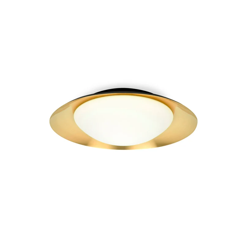 Lámpara de pared aplique Faro Side LED oro 3000K Ø39cm 62142