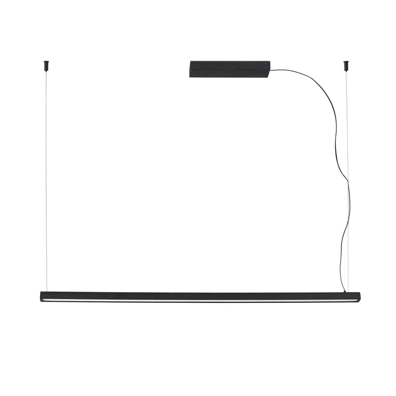 Lámpara de techo colgante Faro Vico LED negro mate 2700K regulable 61103