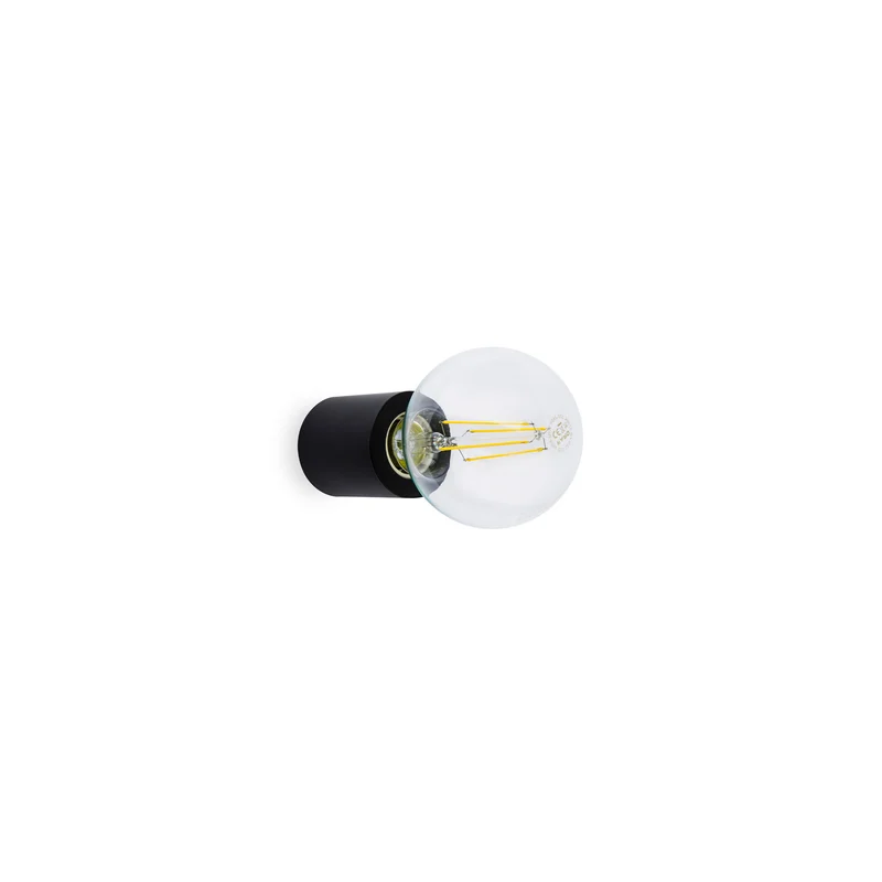 Lámpara de pared aplique Faro Ten E27 LED negro mate 62151
