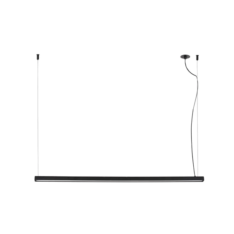 Lámpara de techo colgante Faro Vico LED negro mate 2700K regulable 61104