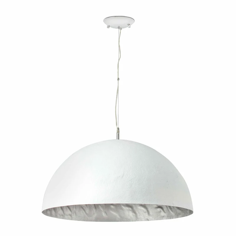 Lámpara de techo colgante Faro Magma grande E27 LED gris Ø70cm 28398